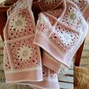 Bawełniany kocyk w stokrotki