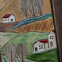 Obraz ceramiczny Domki
