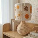 Lampka nocna Kwiatki - kwiatowa handmade do pokoju dziecięcego w stylu boho
