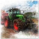 obraz TRAKTOR 4 -40x40cm na płótnie ciągnik rolnika