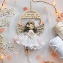 Pamiątka Pierwszej Komunii - aniołek na obręczy | Pakowanie na prezent