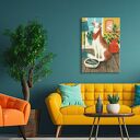 Nowoczesny obraz drukowany na płótnie Obiad pod obserwacją format 50x70cm