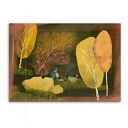 Nowoczesny obraz drukowany na płótnie „Między drzewami” format 70x50cm