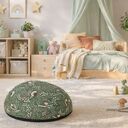 Zielona pufa dziecięca w Leśne Sowy, przytulna i naturalna