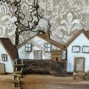 Dekoracja ścienna, wieszak na klucze