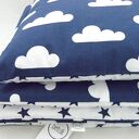 100x135 Pościel 100% bawełna - chmurki - gwiazdki