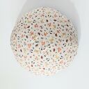 Naturalna w kolorze lnu Pufa dziecięca Leśne Zwierzaki - urocze i łagodne