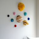 Zestaw dużych planet 3D z filcu - dekoracja ścienna i sufitowa do pokoju dziecka