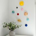 Układ słoneczny z filcu - edukacyjna dekoracja ścienna do pokoju dziecięcego