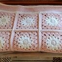 Bawełniany kocyk w stokrotki