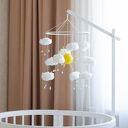 Mobil niemowlęcy z motywem słońca i chmurek - karuzela nad łóżeczko i dekoracja