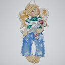 Kiedyś polecę - aniołek z masy solnej, prezent, dekoracja