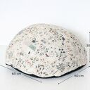 Naturalna w kolorze lnu Pufa dziecięca Sielankowa Zagroda - spokojna i bajkowa