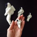 Astronauta 3D z filcu 20 cm - zawieszka na ścianę i sufit do pokoju dziecięcego