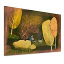 Nowoczesny obraz drukowany na płótnie „Między drzewami” format 70x50cm