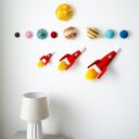 Układ słoneczny z filcu - edukacyjna dekoracja ścienna do pokoju dziecięcego