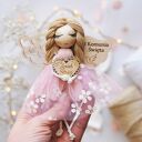 Mały anioł dla dziewczynki - prezent komunijny | Pamiątka Komunii
