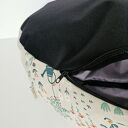 Naturalna w kolorze lnu Pufa dziecięca Sielankowa Zagroda - spokojna i bajkowa