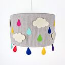 Lampa sufitowa Deszcz - ręcznie wykonany abażur dziecięcy w stylu skandynawskim