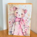 Duże pudełko - Kuferek wspomnień - kotek