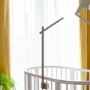 Drewniany pałąk montessori do karuzeli i mobilu nad łóżeczkiem, beżowy