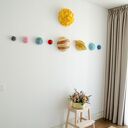 Zestaw dużych planet 3D z filcu - dekoracja ścienna i sufitowa do pokoju