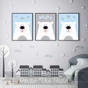 ZESTAW PLAKATÓW dla dzieci "Słodkie Misie" A4