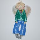 Jasiek na imprezie - aniołek z masy solnej, prezent, dekoracja