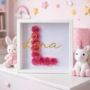 Personalizowana ramka z inicjałem 3D Monogram