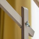 Drewniany pałąk montessori do karuzeli i mobilu nad łóżeczkiem, beżowy