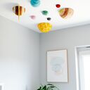 Duże planety 3D Układu Słonecznego z filcu - dekoracja Montessori na sufit do pokoju dziecka