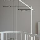 Pałąk Montessori do zawieszenia karuzeli i mobilu - naturalne drewno, kolor czekoladowy