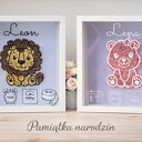 Metryczka dziecka 3D Personalizowana ramka dla ręcznie robiona dekoracja do pokoju