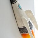 3d rakieta filcowana z wełny rozmiar M - dekoracja na ścianę lub sufit do pokoju dziecięcego