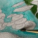 "Kiedy księżyc rośnie - " magiczna akwarela artystki Adriany Laube - skrzat, krasnal