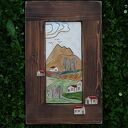 Obraz ceramiczny Domki