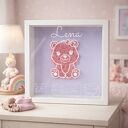 Metryczka dziecka 3D Personalizowana ramka dla dziecka - ręcznie robiona dekoracja do pokoju maluszka