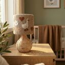 Lampka nocna Gąski - ręcznie wykonana lampka do pokoju dziecka w stylu boho wiejskim