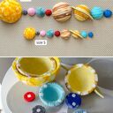 Zestaw dużych planet 3D z filcu - dekoracja ścienna i sufitowa do pokoju dziecka