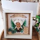 aniołek stróż w ramce 3 d z szybką dla chłopca