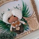 aniołek stróż w ramce 3 d z szybką dla chłopca