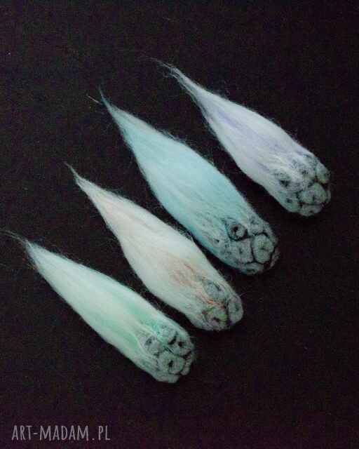 Filcowa kometa 3D - ręcznie robiona dekoracja kosmiczna do pokoju dziecka lub przedszkola