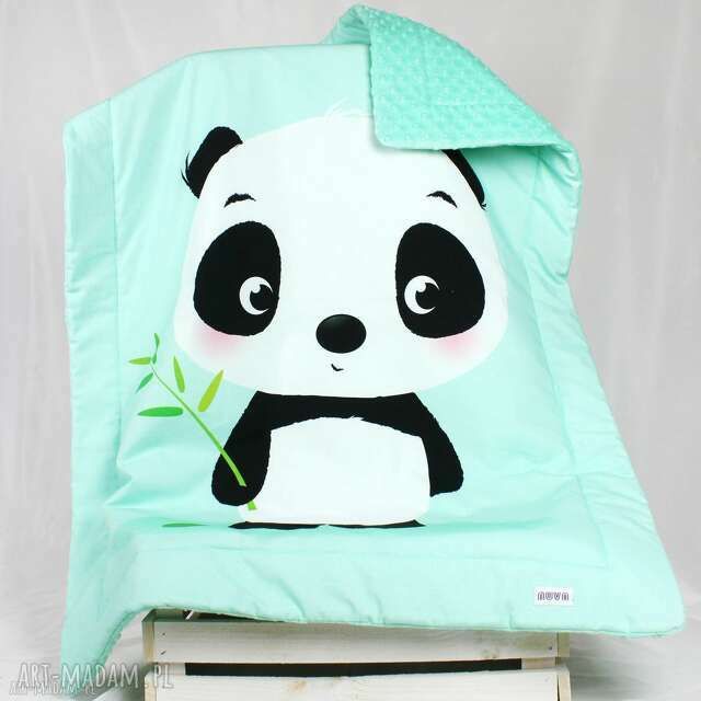 Kocyk Minky 100x75 Panda