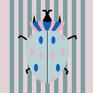 pokoik dziecka plakat grafika charlie beetle niebieski owad