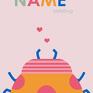 Ladybug z Twoim imieniem - personalizowana grafika