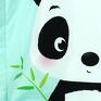 kocyk zielone minky 100x75 panda pokoik dziecka niemowlak