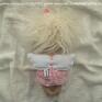 lalka ręcznie szyta pokoik dziecka wykonana lala - anieliczka w różu ;) wzrost - 20 cm. na prezent