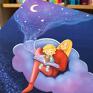 niebieskie pokoik pokój dziecka magia czytania ilustracja dla dzieci plakat macierzyństwo
