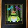 pokoik dziecka żaba tkaninowy obraz z żabim królem żabka