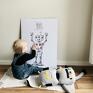 plakat pokoik dziecka robot timosimo - autorski w stylu
